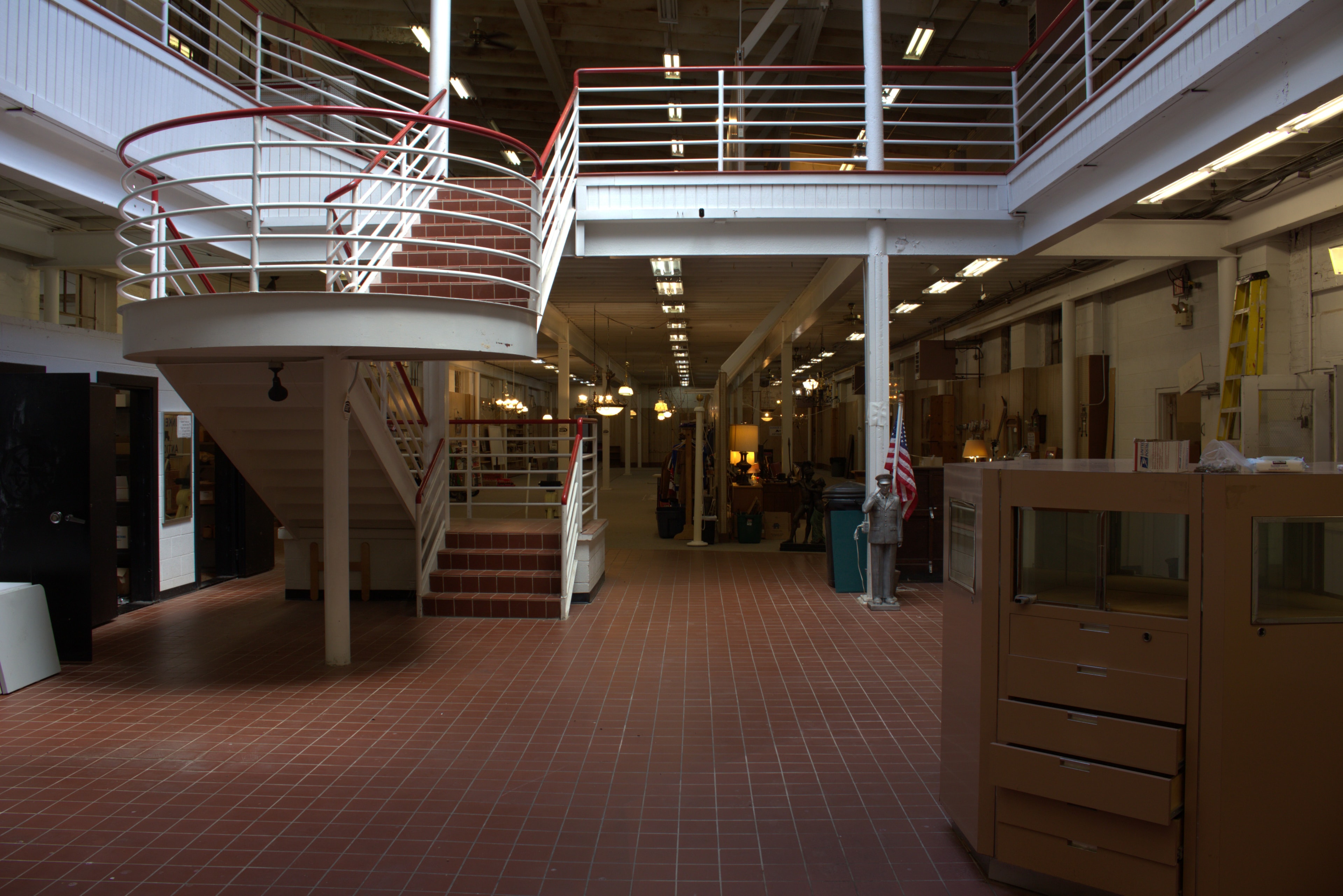 Interior — main floor and staircase, The Classic Mill at Bunker Hill